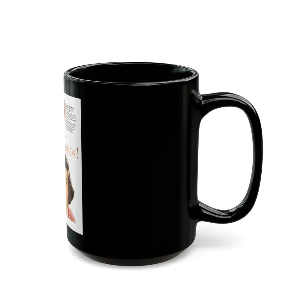 Jane Russell #215 - Vintage Shampoo Add (Vintage Female Icon) Black Coffee Mug - Go Mug Yourself