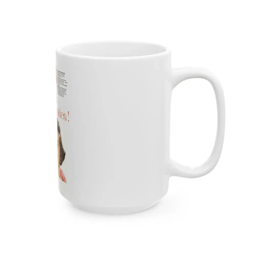 Jane Russell #215 - Vintage Shampoo Add (Vintage Female Icon) White Coffee Mug - Go Mug Yourself