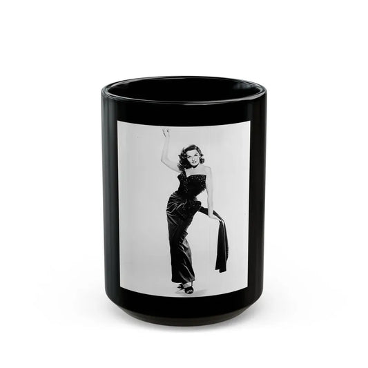 Jane Russell #220 (Vintage Female Icon) Black Coffee Mug 15oz - Go Mug Yourself