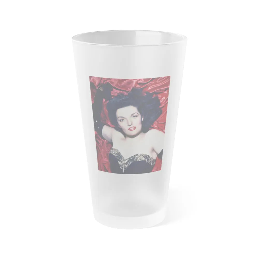 Jane Russell #221 (Vintage Female Icon) Frosted Pint Glass 16oz-16oz-Frosted-Go Mug Yourself