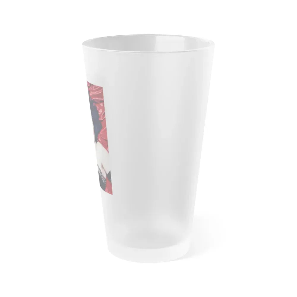 Jane Russell #221 (Vintage Female Icon) Frosted Pint Glass 16oz - Go Mug Yourself
