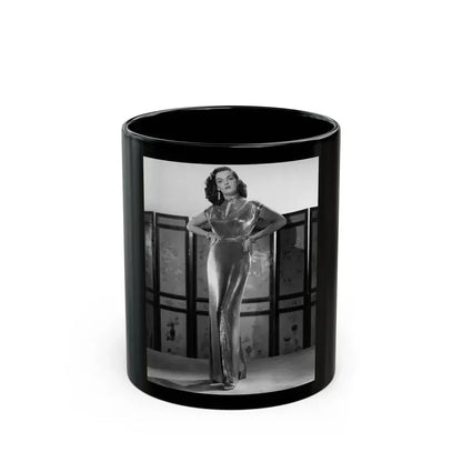 Jane Russell #223 (Vintage Female Icon) Black Coffee Mug 11oz - Go Mug Yourself
