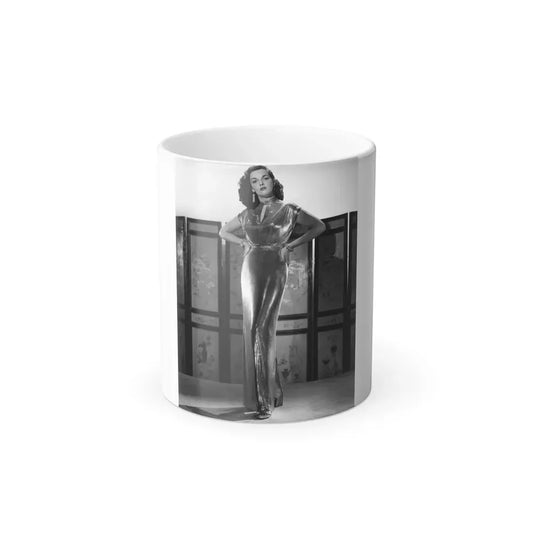 Jane Russell #223 (Vintage Female Icon) Color Changing Coffee Mug 11oz - Go Mug Yourself