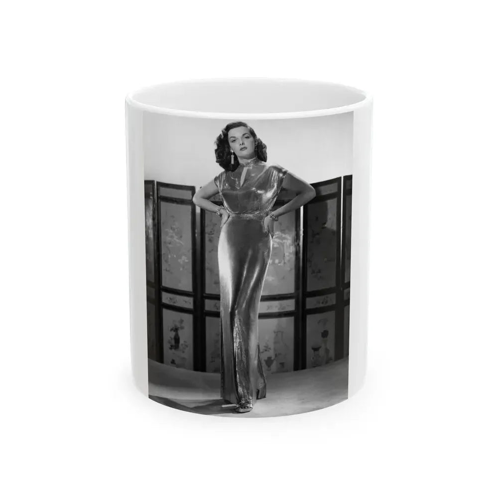 Jane Russell #223 (Vintage Female Icon) White Coffee Mug 11oz - Go Mug Yourself