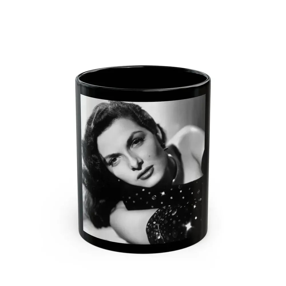 Jane Russell #224 (Vintage Female Icon) Black Coffee Mug 11oz - Go Mug Yourself