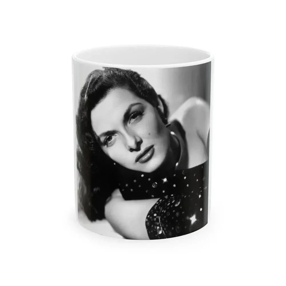 Jane Russell #224 (Vintage Female Icon) White Coffee Mug 11oz - Go Mug Yourself