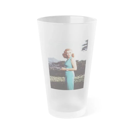 Jane Russell #225 (Vintage Female Icon) Frosted Pint Glass 16oz 16oz Frosted - Go Mug Yourself
