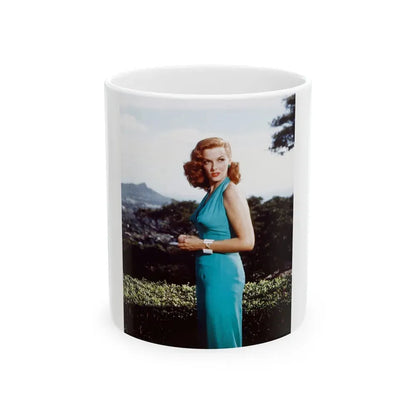 Jane Russell #225 (Vintage Female Icon) White Coffee Mug 11oz - Go Mug Yourself
