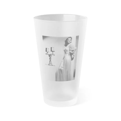 Jane Russell #227 (Vintage Female Icon) Frosted Pint Glass 16oz-16oz-Frosted-Go Mug Yourself