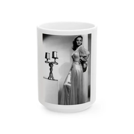 Jane Russell #227 (Vintage Female Icon) White Coffee Mug 15oz - Go Mug Yourself