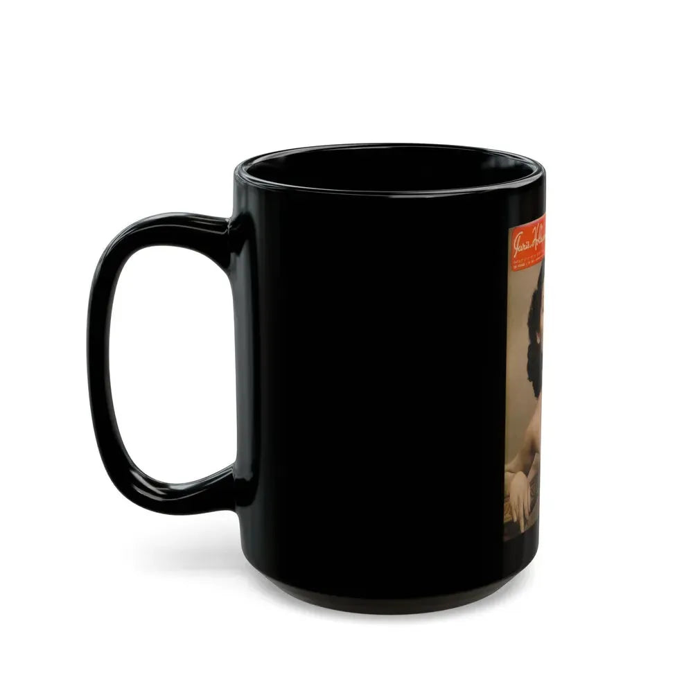 Jane Russell #229 - Mag. Cover (Vintage Female Icon) Black Coffee Mug - Go Mug Yourself