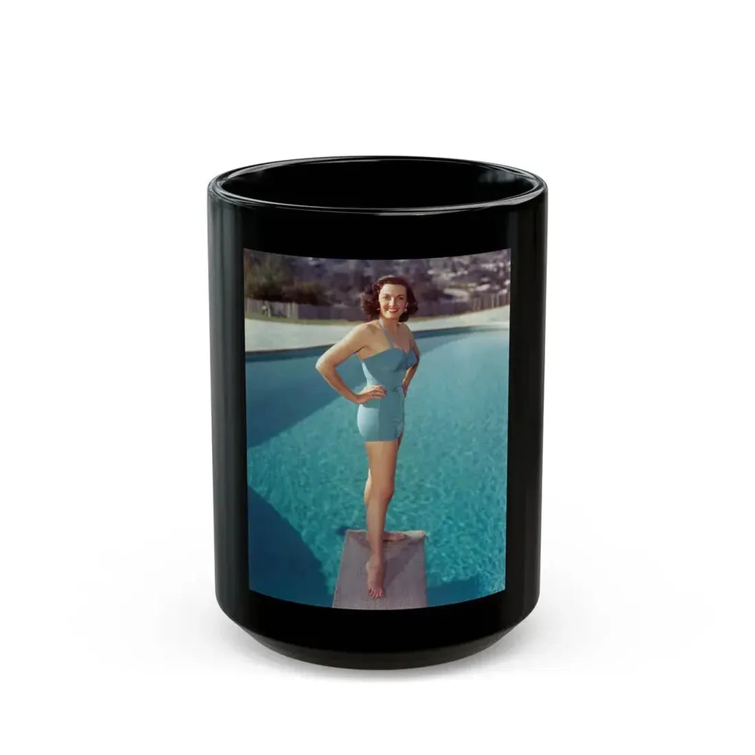 Jane Russell #230 (Vintage Female Icon) Black Coffee Mug 15oz - Go Mug Yourself