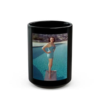 Jane Russell #230 (Vintage Female Icon) Black Coffee Mug 15oz - Go Mug Yourself