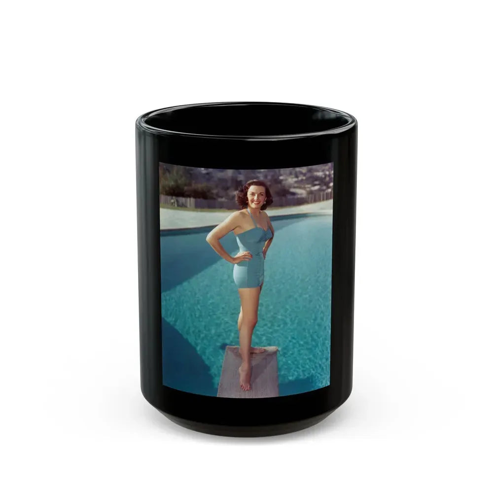 Jane Russell #230 (Vintage Female Icon) Black Coffee Mug 15oz - Go Mug Yourself