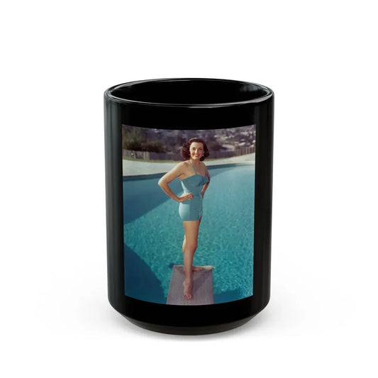 Jane Russell #230 (Vintage Female Icon) Black Coffee Mug 15oz - Go Mug Yourself