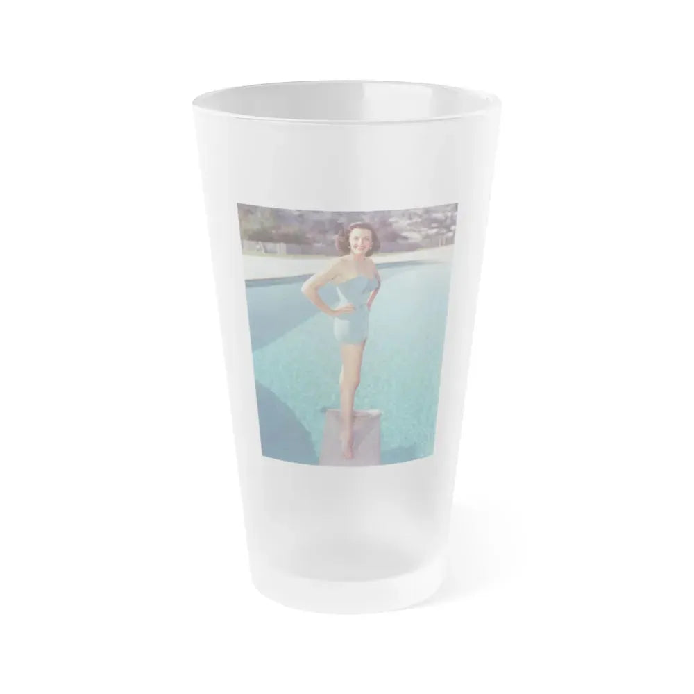 Jane Russell #230 (Vintage Female Icon) Frosted Pint Glass 16oz 16oz Frosted - Go Mug Yourself