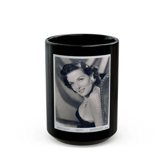 Jane Russell #231 (Vintage Female Icon) Black Coffee Mug 15oz - Go Mug Yourself