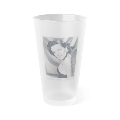 Jane Russell #231 (Vintage Female Icon) Frosted Pint Glass 16oz-16oz-Frosted-Go Mug Yourself