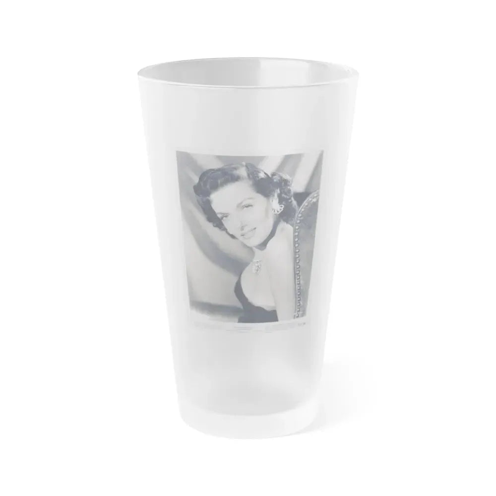 Jane Russell #231 (Vintage Female Icon) Frosted Pint Glass 16oz 16oz Frosted - Go Mug Yourself