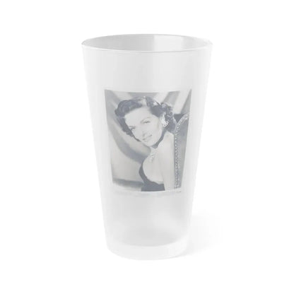 Jane Russell #231 (Vintage Female Icon) Frosted Pint Glass 16oz 16oz Frosted - Go Mug Yourself