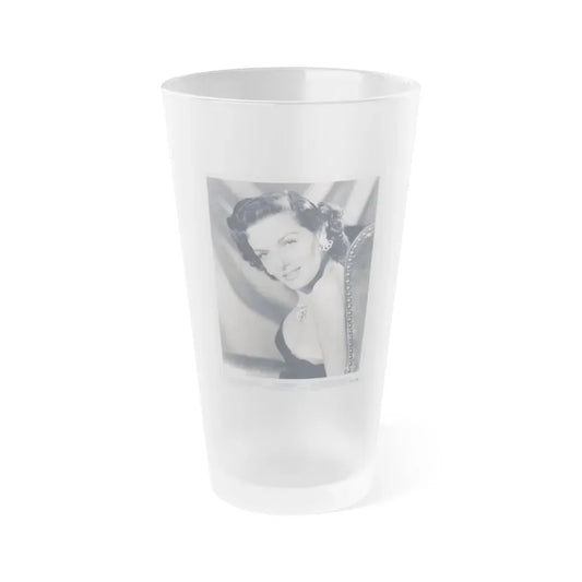 Jane Russell #231 (Vintage Female Icon) Frosted Pint Glass 16oz 16oz Frosted - Go Mug Yourself