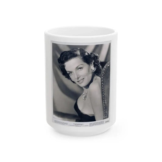 Jane Russell #231 (Vintage Female Icon) White Coffee Mug 15oz - Go Mug Yourself