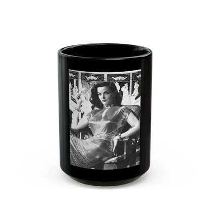 Jane Russell #232 (Vintage Female Icon) Black Coffee Mug 15oz - Go Mug Yourself