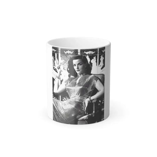 Jane Russell #232 (Vintage Female Icon) Color Changing Coffee Mug 11oz - Go Mug Yourself