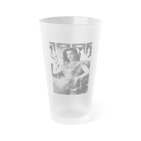 Jane Russell #232 (Vintage Female Icon) Frosted Pint Glass 16oz 16oz Frosted - Go Mug Yourself