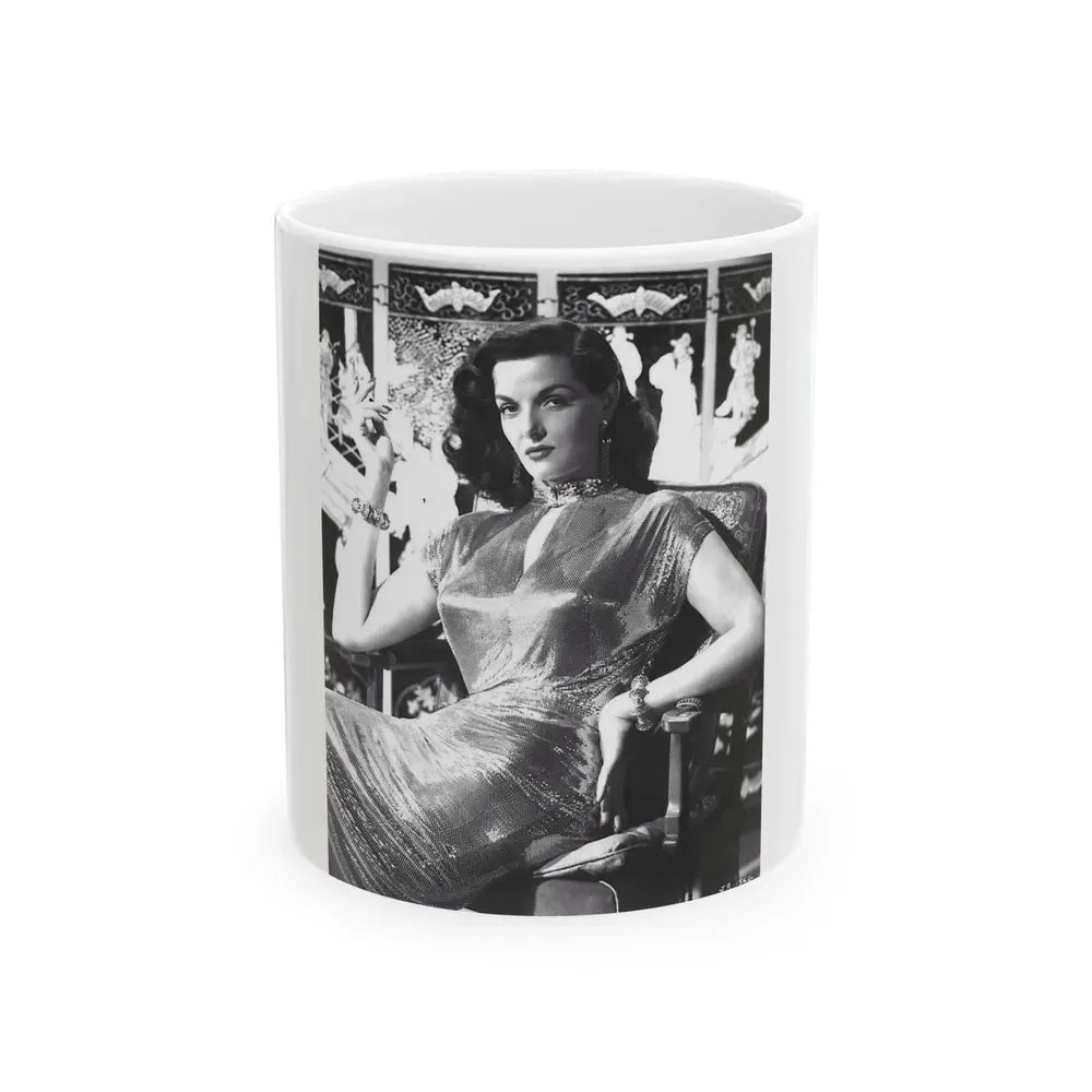 Jane Russell #232 (Vintage Female Icon) White Coffee Mug 11oz - Go Mug Yourself