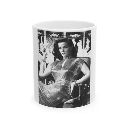 Jane Russell #232 (Vintage Female Icon) White Coffee Mug 11oz - Go Mug Yourself