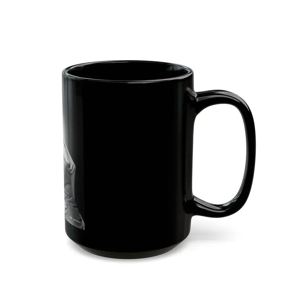 Jane Russell #233 (Vintage Female Icon) Black Coffee Mug - Go Mug Yourself