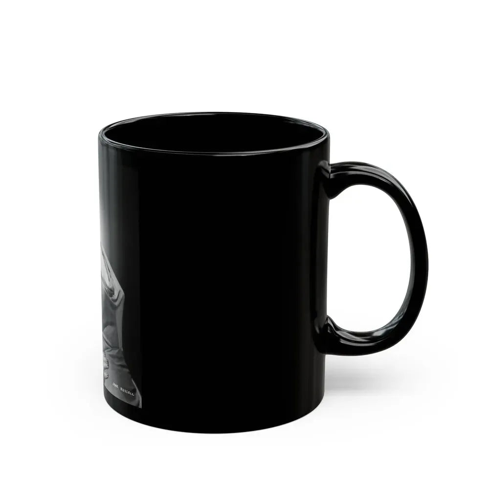 Jane Russell #233 (Vintage Female Icon) Black Coffee Mug - Go Mug Yourself