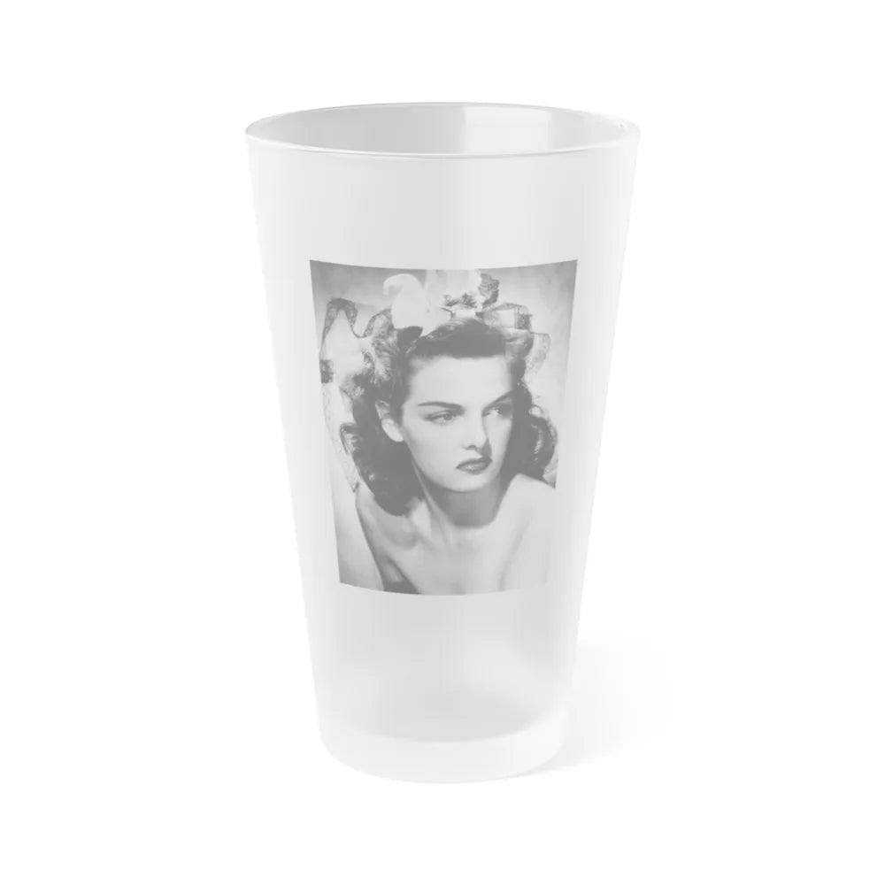 Jane Russell #234 (Vintage Female Icon) Frosted Pint Glass 16oz-16oz-Frosted-Go Mug Yourself