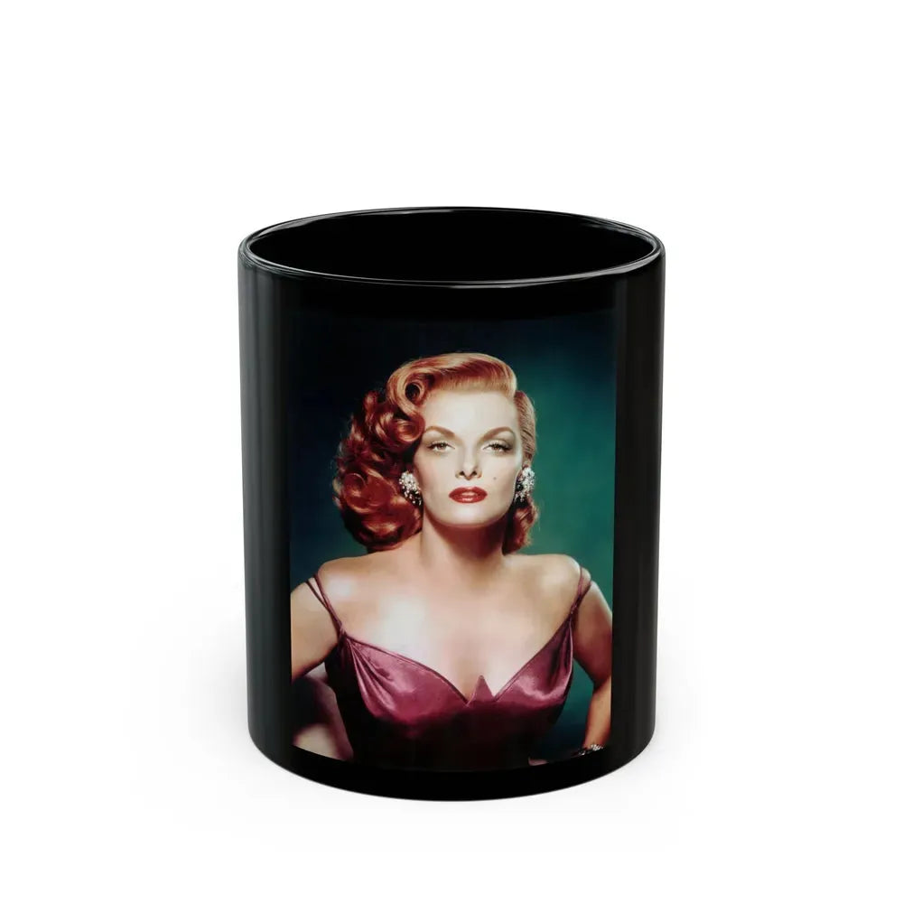 Jane Russell #236 (Vintage Female Icon) Black Coffee Mug 11oz - Go Mug Yourself