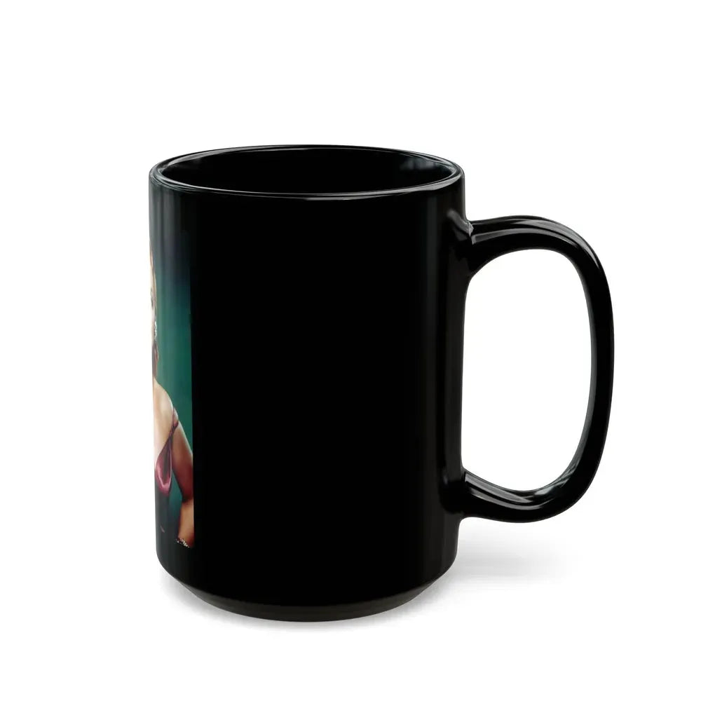 Jane Russell #236 (Vintage Female Icon) Black Coffee Mug - Go Mug Yourself