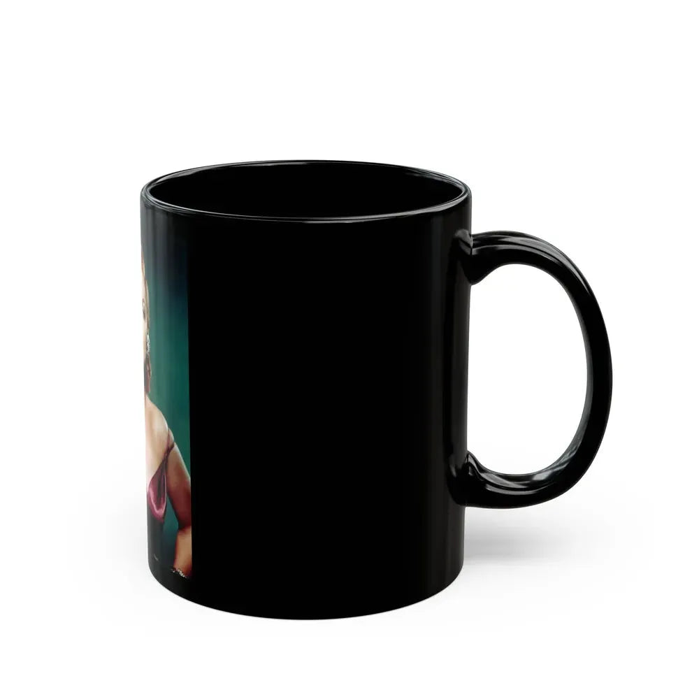 Jane Russell #236 (Vintage Female Icon) Black Coffee Mug - Go Mug Yourself