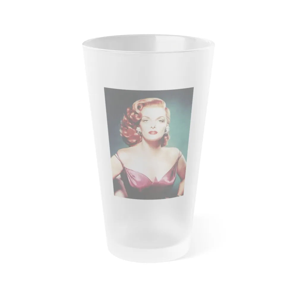 Jane Russell #236 (Vintage Female Icon) Frosted Pint Glass 16oz-16oz-Frosted-Go Mug Yourself