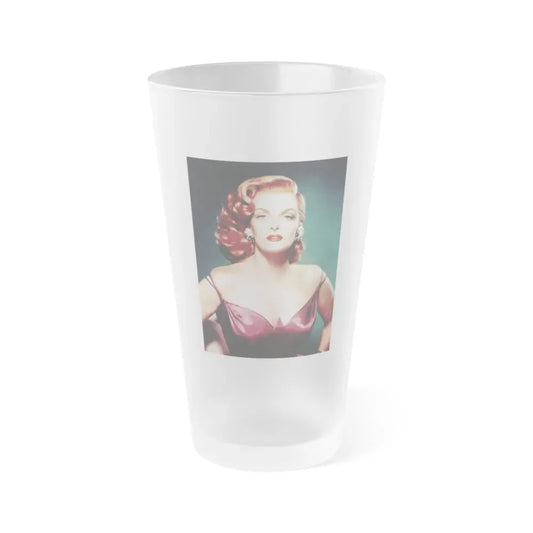 Jane Russell #236 (Vintage Female Icon) Frosted Pint Glass 16oz 16oz Frosted - Go Mug Yourself