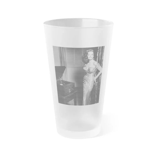 Jane Russell #237 (Vintage Female Icon) Frosted Pint Glass 16oz 16oz Frosted - Go Mug Yourself