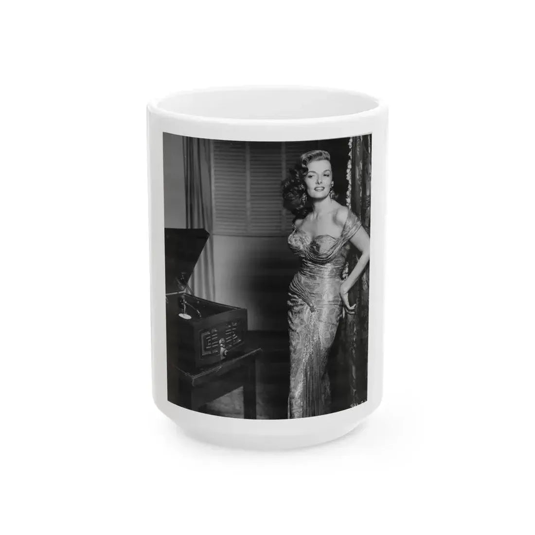 Jane Russell #237 (Vintage Female Icon) White Coffee Mug 15oz - Go Mug Yourself