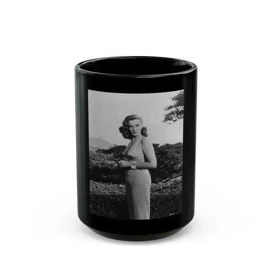 Jane Russell #238 (Vintage Female Icon) Black Coffee Mug 15oz - Go Mug Yourself