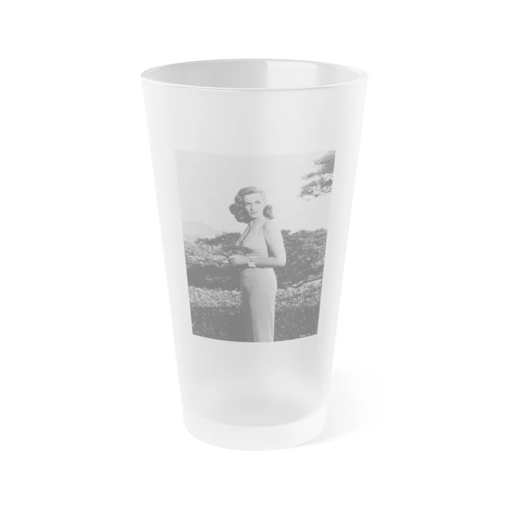 Jane Russell #238 (Vintage Female Icon) Frosted Pint Glass 16oz-16oz-Frosted-Go Mug Yourself