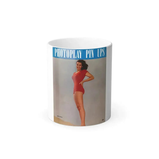 Jane Russell #239 - Photoplay Pin-Ups Magazine Issue #01 (Vintage Female Icon) Color Changing Mug 11oz 11oz - Go Mug Yourself