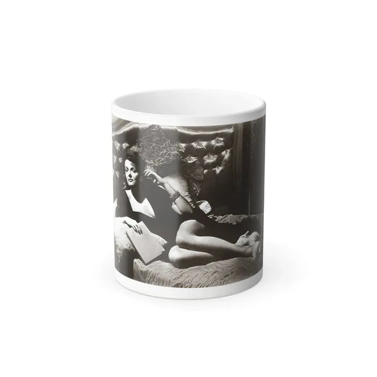 Jane Russell #241 - Vintage B&W 8x10 Full Body Glamour Dress Photo (Vintage Female Icon) Color Changing Mug 11oz 11oz - Go Mug Yourself