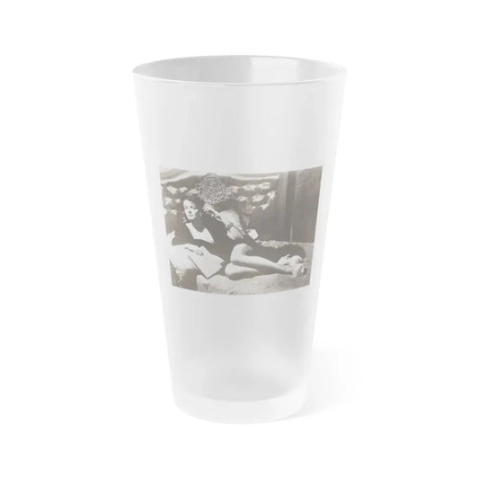 Jane Russell #241 - Vintage B&W 8x10 Full Body Glamour Dress Photo (Vintage Female Icon) Frosted Pint Glass 16oz 16oz Frosted - Go Mug Yourself