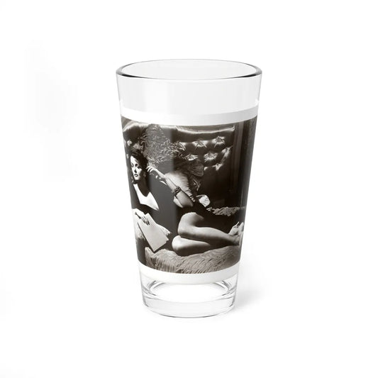 Jane Russell #241 - Vintage B&W 8x10 Full Body Glamour Dress Photo (Vintage Female Icon) Pint Glass 16oz-16oz-Go Mug Yourself