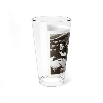 Jane Russell #241 - Vintage B&W 8x10 Full Body Glamour Dress Photo (Vintage Female Icon) Pint Glass 16oz-Go Mug Yourself