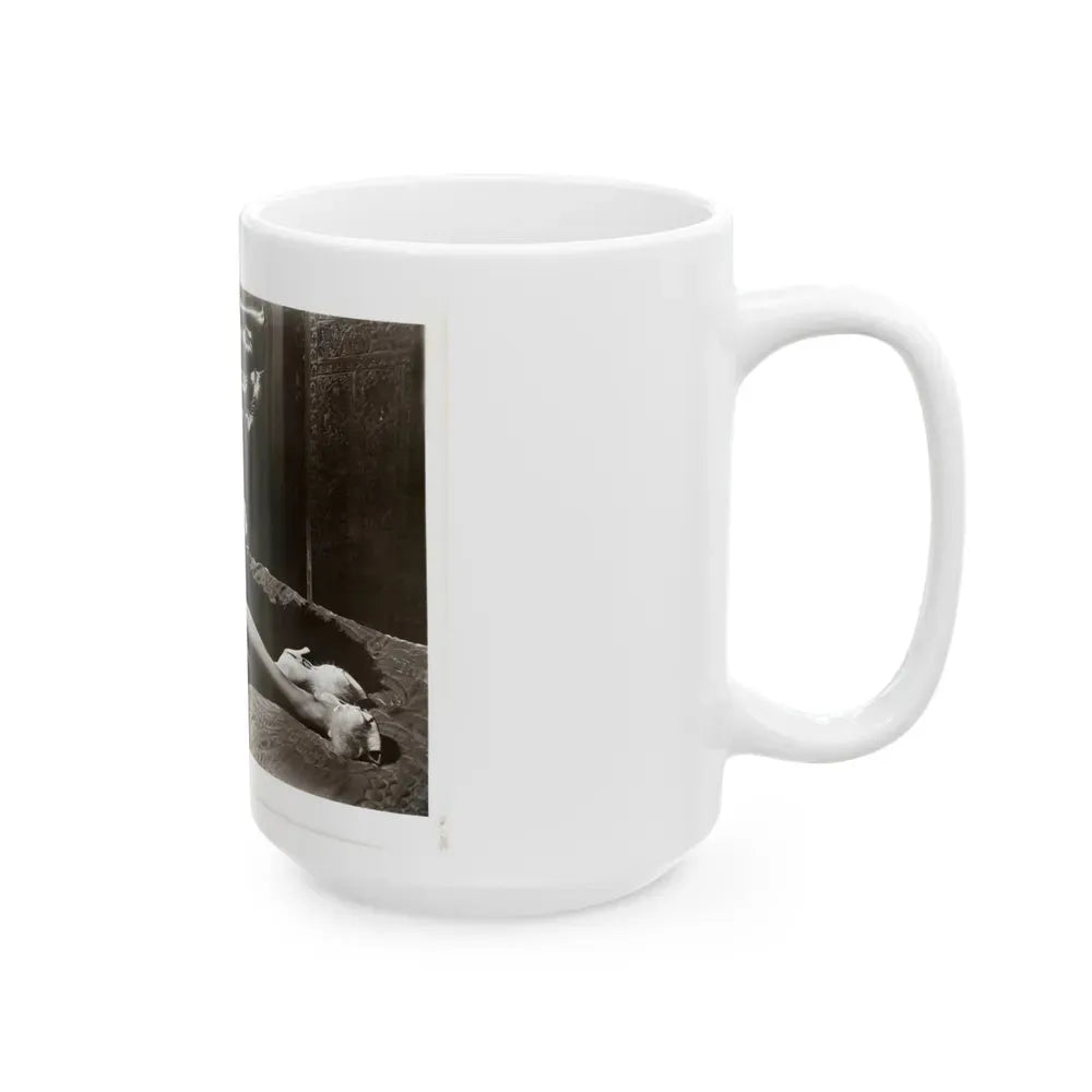Jane Russell #241 - Vintage B&W 8x10 Full Body Glamour Dress Photo (Vintage Female Icon) White Coffee Mug - Go Mug Yourself