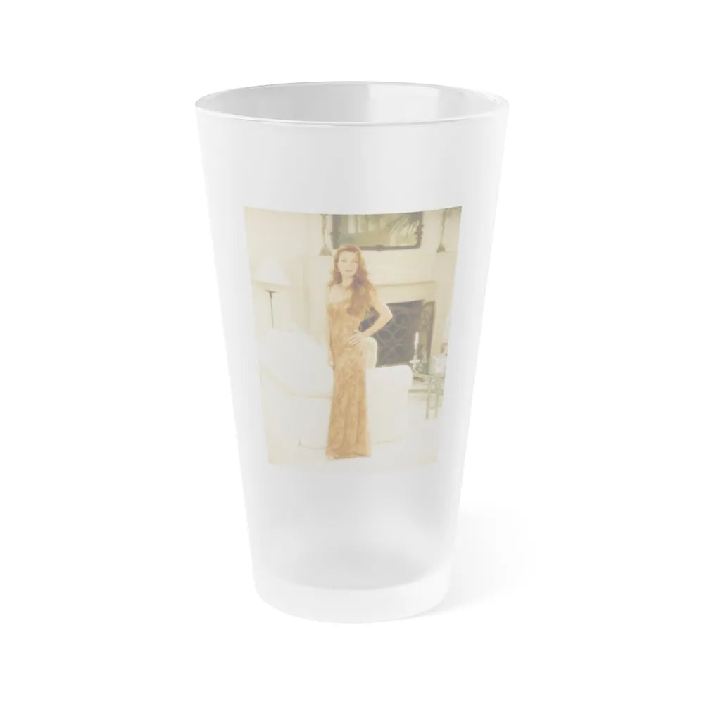 Jane Seymour #01 (Vintage Female Icon) Frosted Pint Glass 16oz-16oz-Frosted-Go Mug Yourself